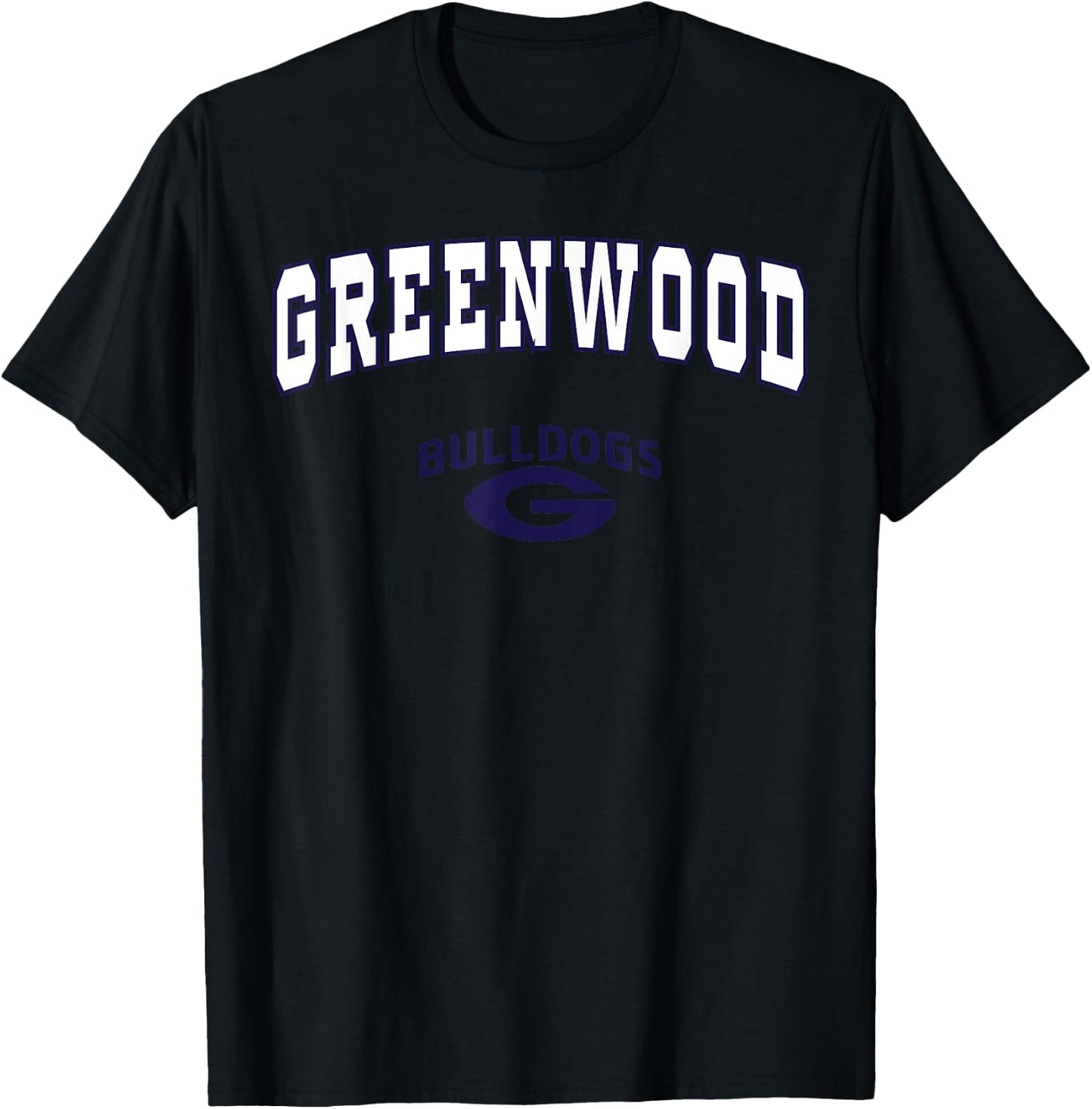 Greenwood High School Bulldogs C2 T-Shirt - T-Shirt | Black