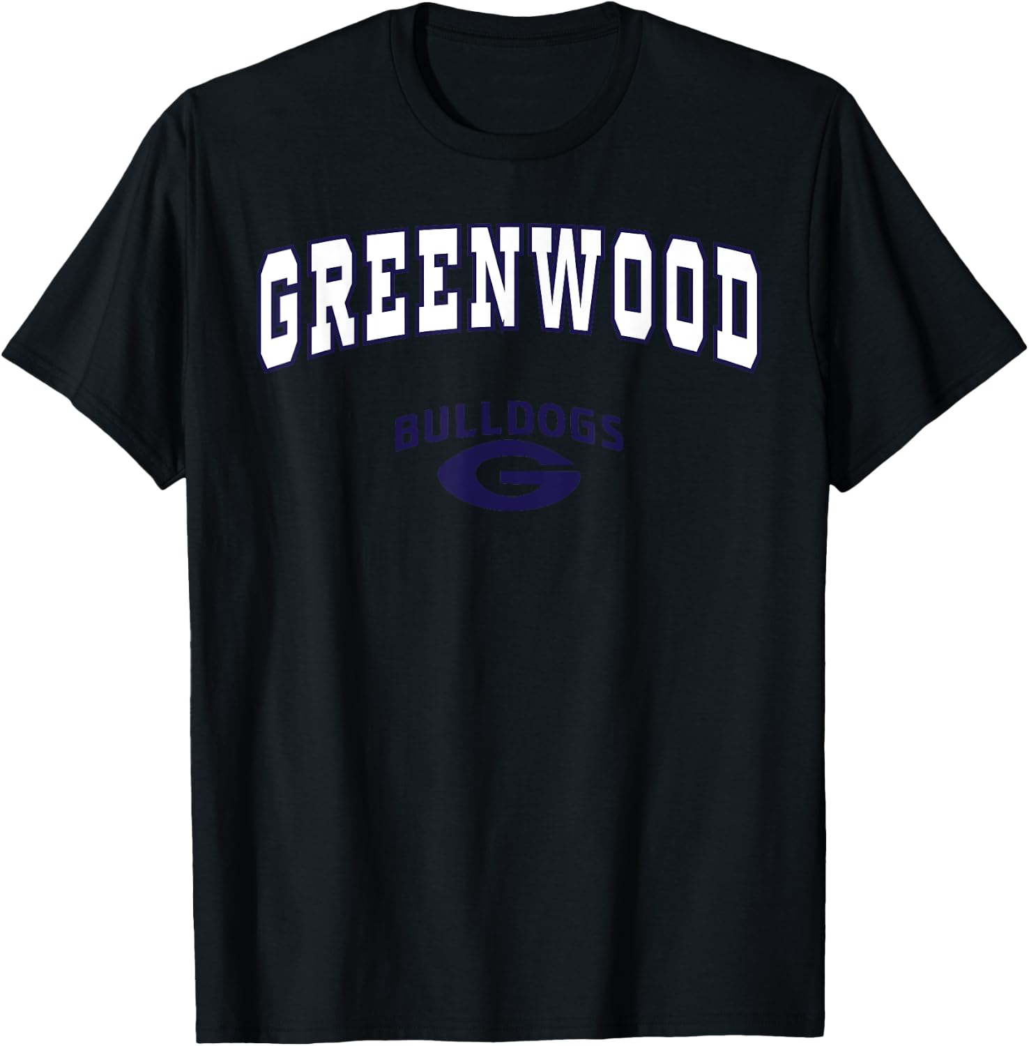 Greenwood High School Bulldogs C2 T-Shirt - T-Shirt | Black