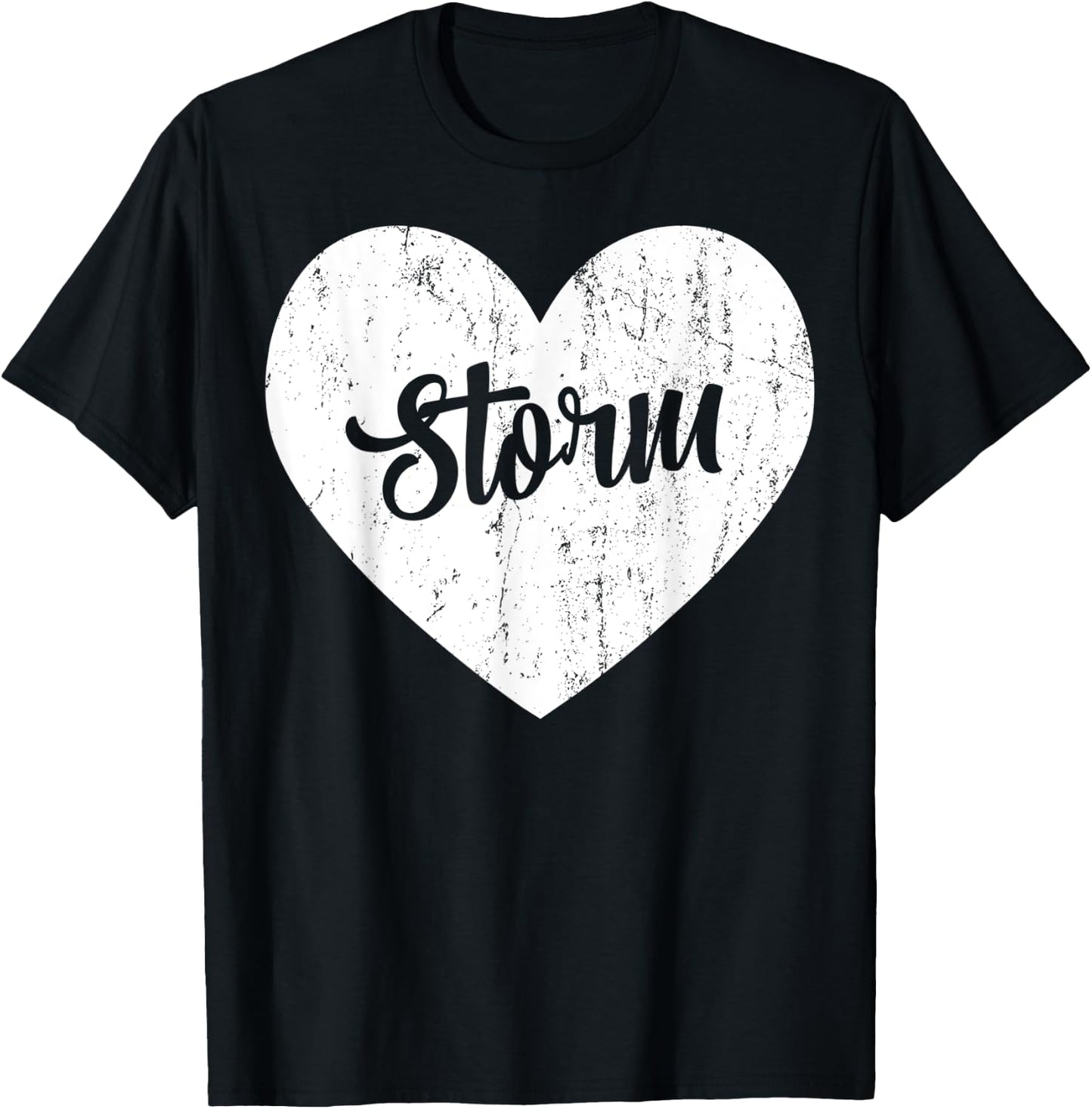 Storm School Sports Fan Team Spirit Mascot Heart Gift T-Shirt - T-Shirt | Black