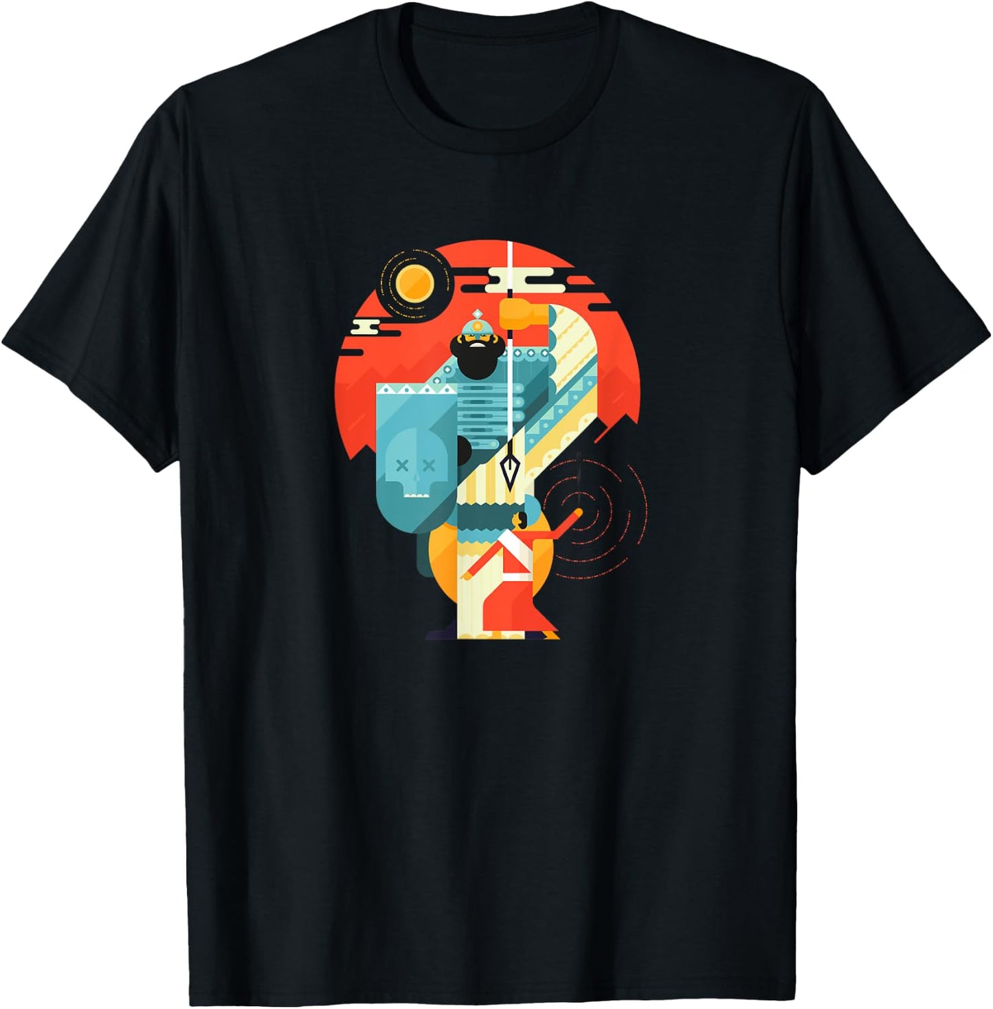 Epic David And Goliath Christian Bible - Graphic T-Shirt - T-Shirt | Black