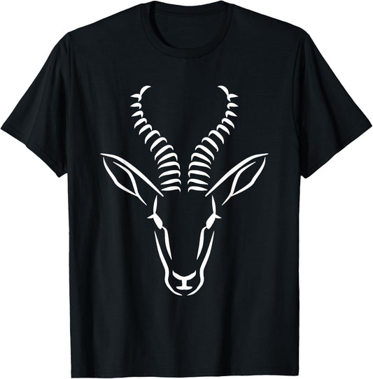 Springbok Gifts Adult , Black, Small, Short Sleeve, Animal Print, , Classic Fit, Modern, All Seasons, Imported, Gym exercise, Yoga, Casual T-Shirt - T-Shirt | Black