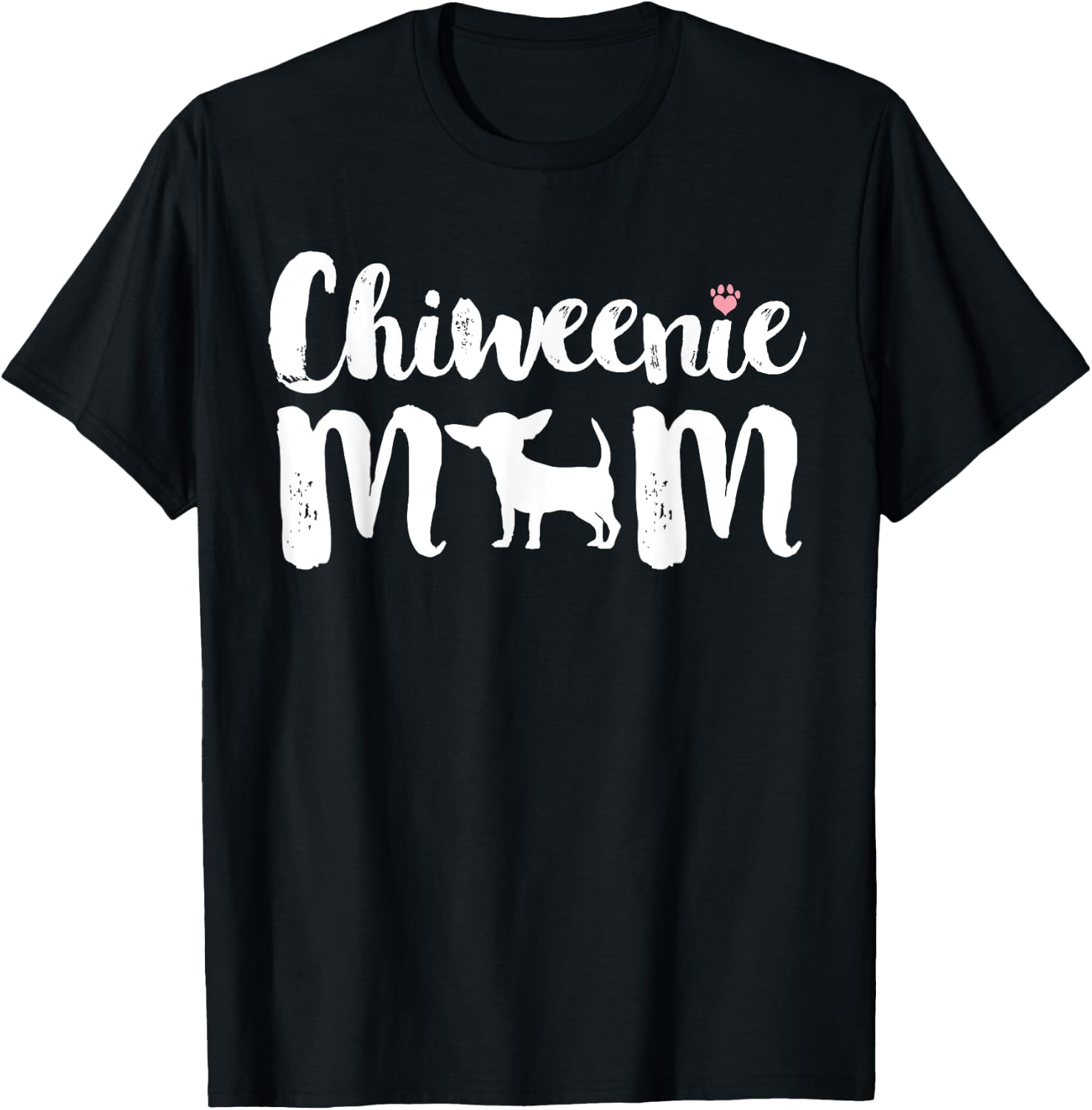 Chiweenie Mom, Chiweenie Owners Love Mothers Day Gift T-Shirt - T-Shirt | Black