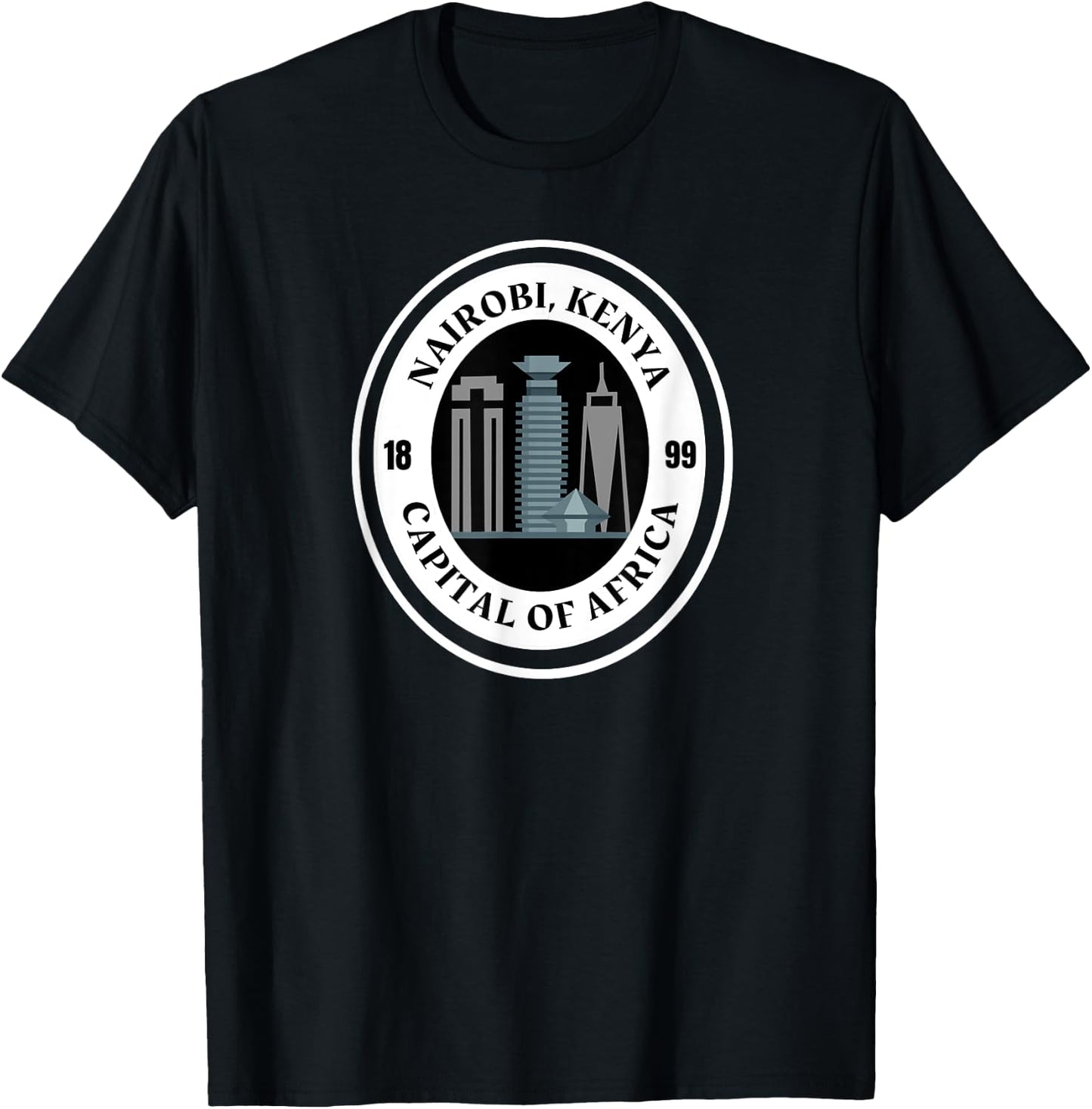 Nairobi, Kenya; Capital of Africa T-Shirt - T-Shirt | Black