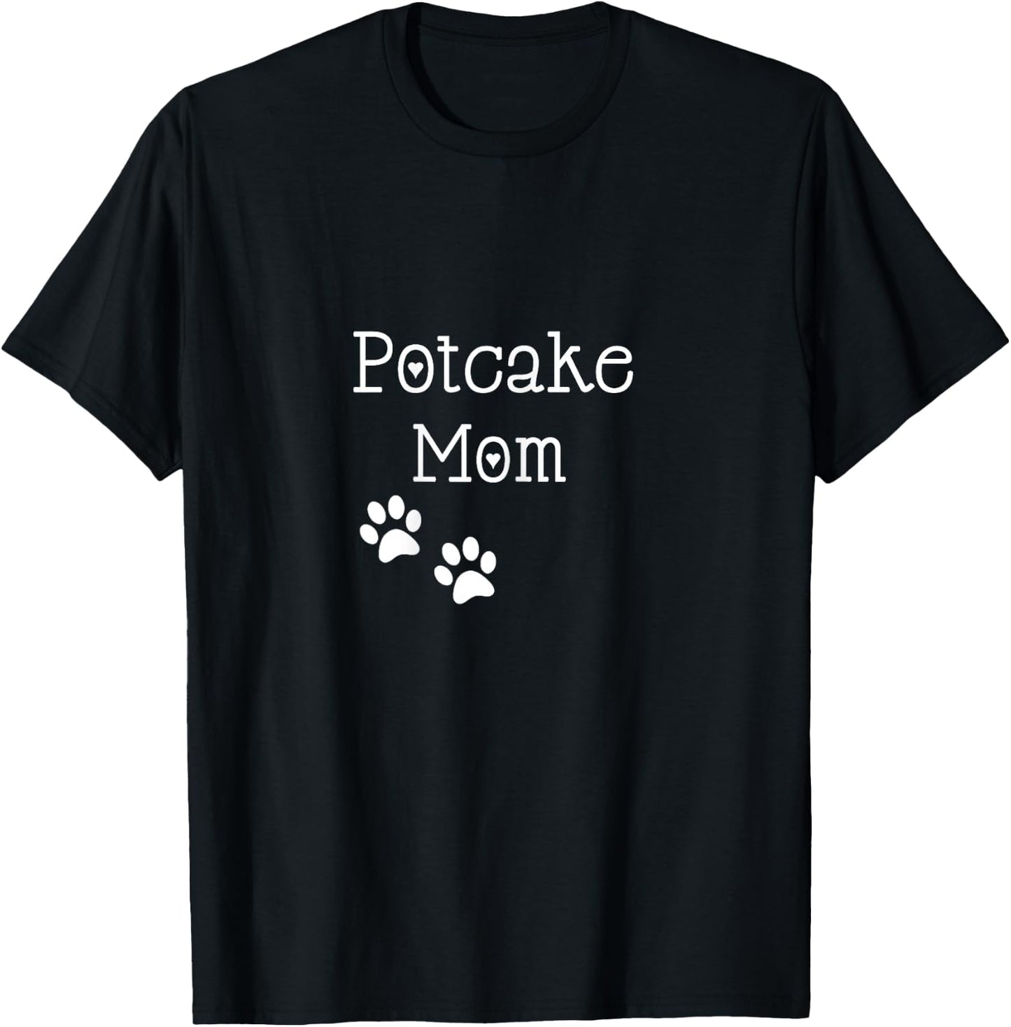 Potcake Dog Mom T Shirt T-Shirt - T-Shirt | Black