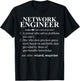 Network Engineer Funny Dictionary Noun Definition T-Shirt - T-Shirt | Black