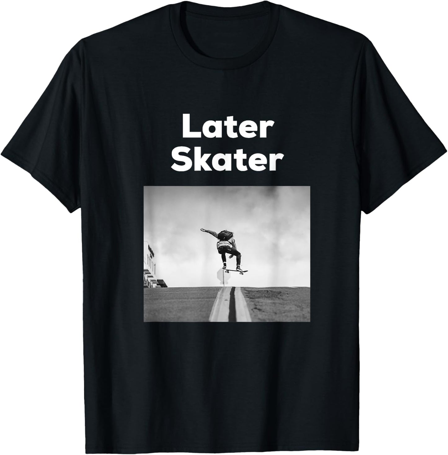 Later Skater T-Shirt - T-Shirt | Black