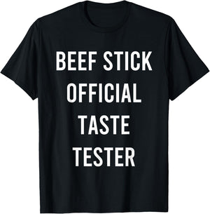 Beef Stick Official Taste Tester Funny Favorite Food Gift T-Shirt - T-Shirt | Black