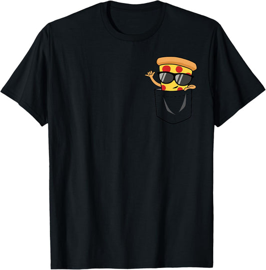Awesome Pizza in A Pocket T-Shirt - T-Shirt | Black