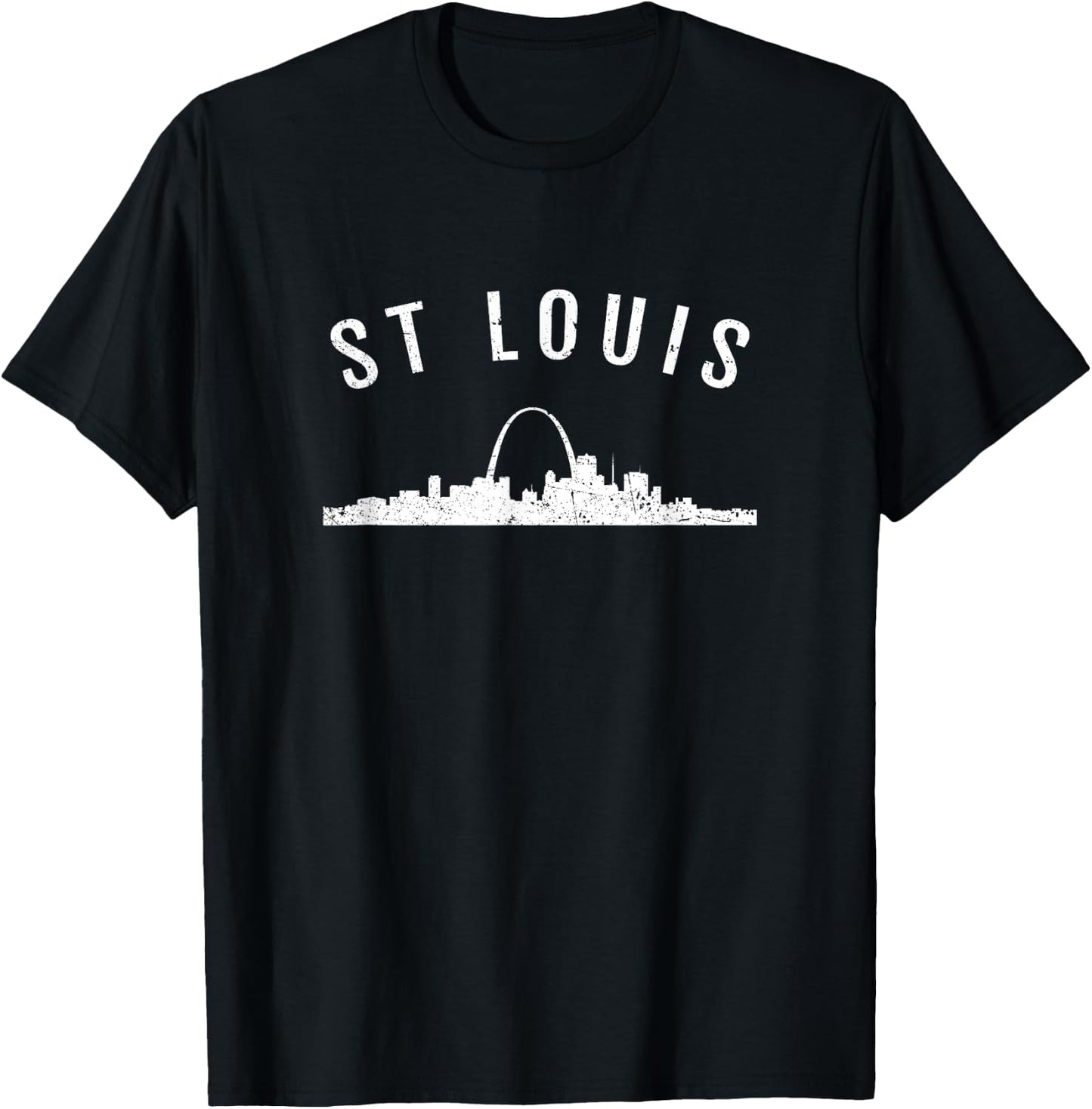St. Louis Arch Missouri MO Souvenir T-Shirt - T-Shirt | Black