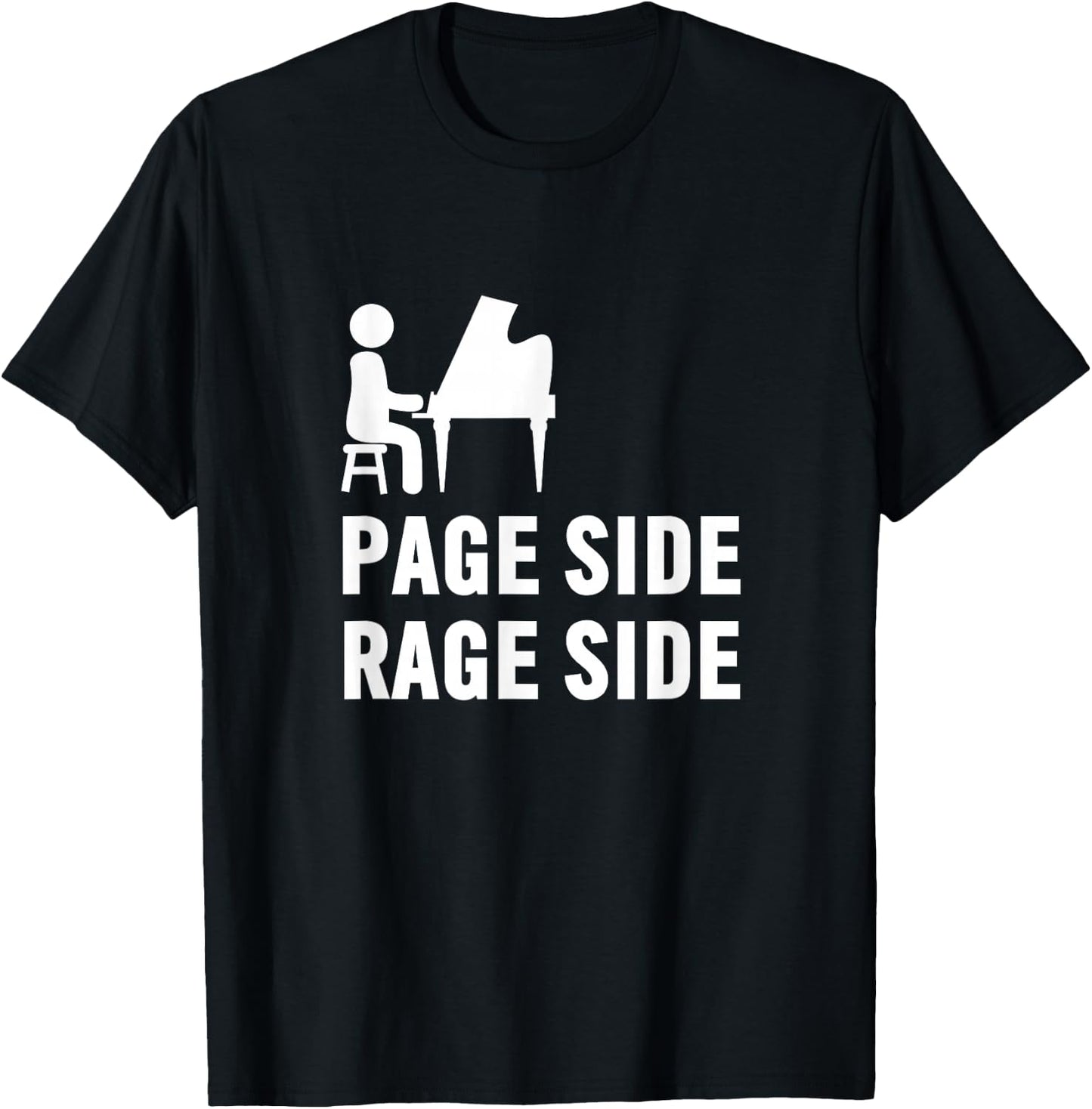 Page Side Rage Side Funny Jam Band Shirt, Lot Shirts T-Shirt - T-Shirt | Black