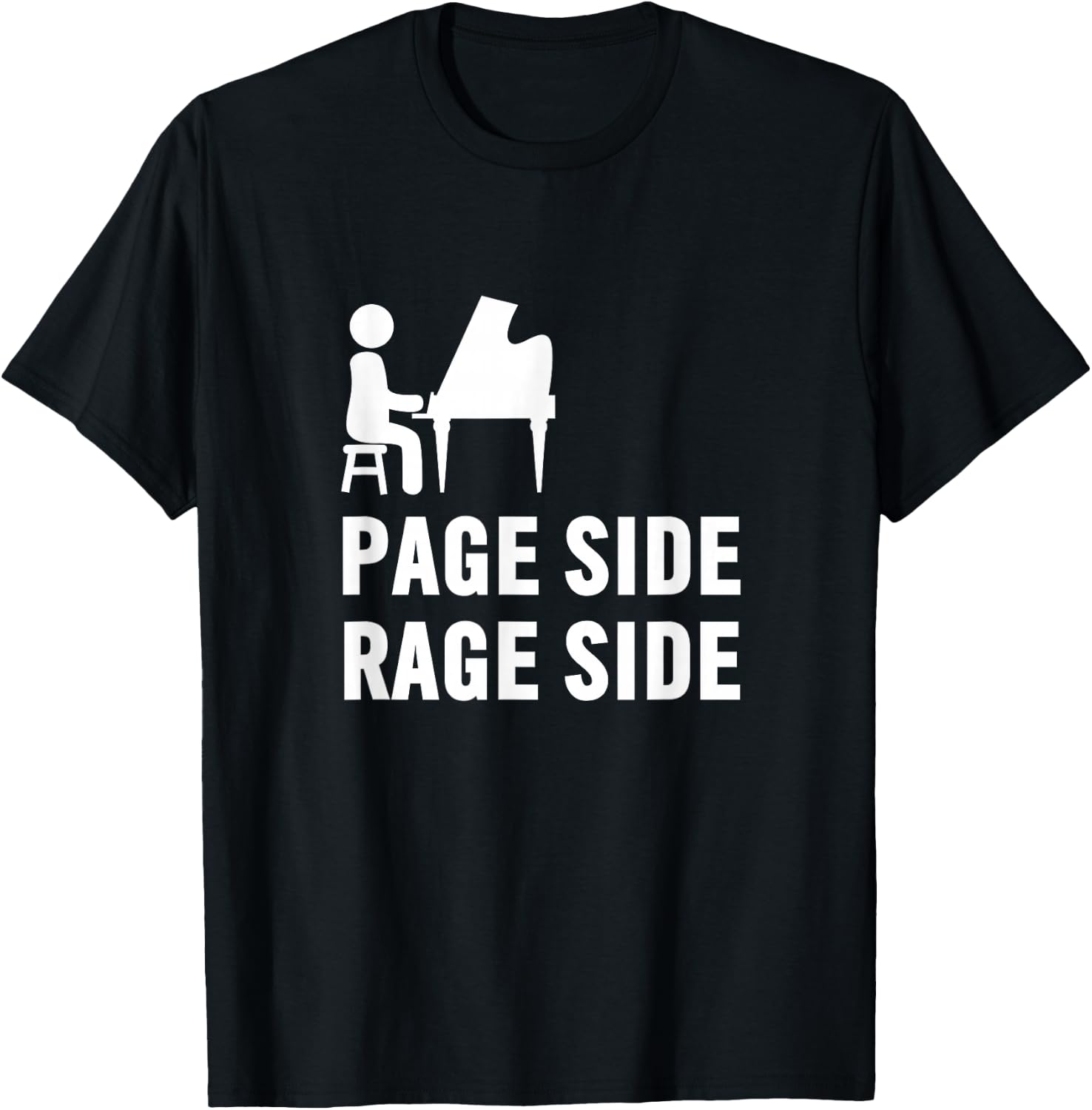 Page Side Rage Side Funny Jam Band Shirt, Lot Shirts T-Shirt - T-Shirt | Black