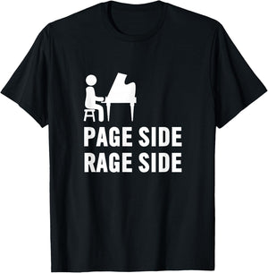 Page Side Rage Side Funny Jam Band Shirt, Lot Shirts T-Shirt - T-Shirt | Black
