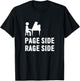 Page Side Rage Side Funny Jam Band Shirt, Lot Shirts T-Shirt - T-Shirt | Black