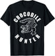Crocodile Hunter Shirt Reptile Huntsman T-Shirt - T-Shirt | Black