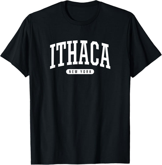 Ithaca New York T Shirt Ithaca Gifts NY USA. T-Shirt - T-Shirt | Black
