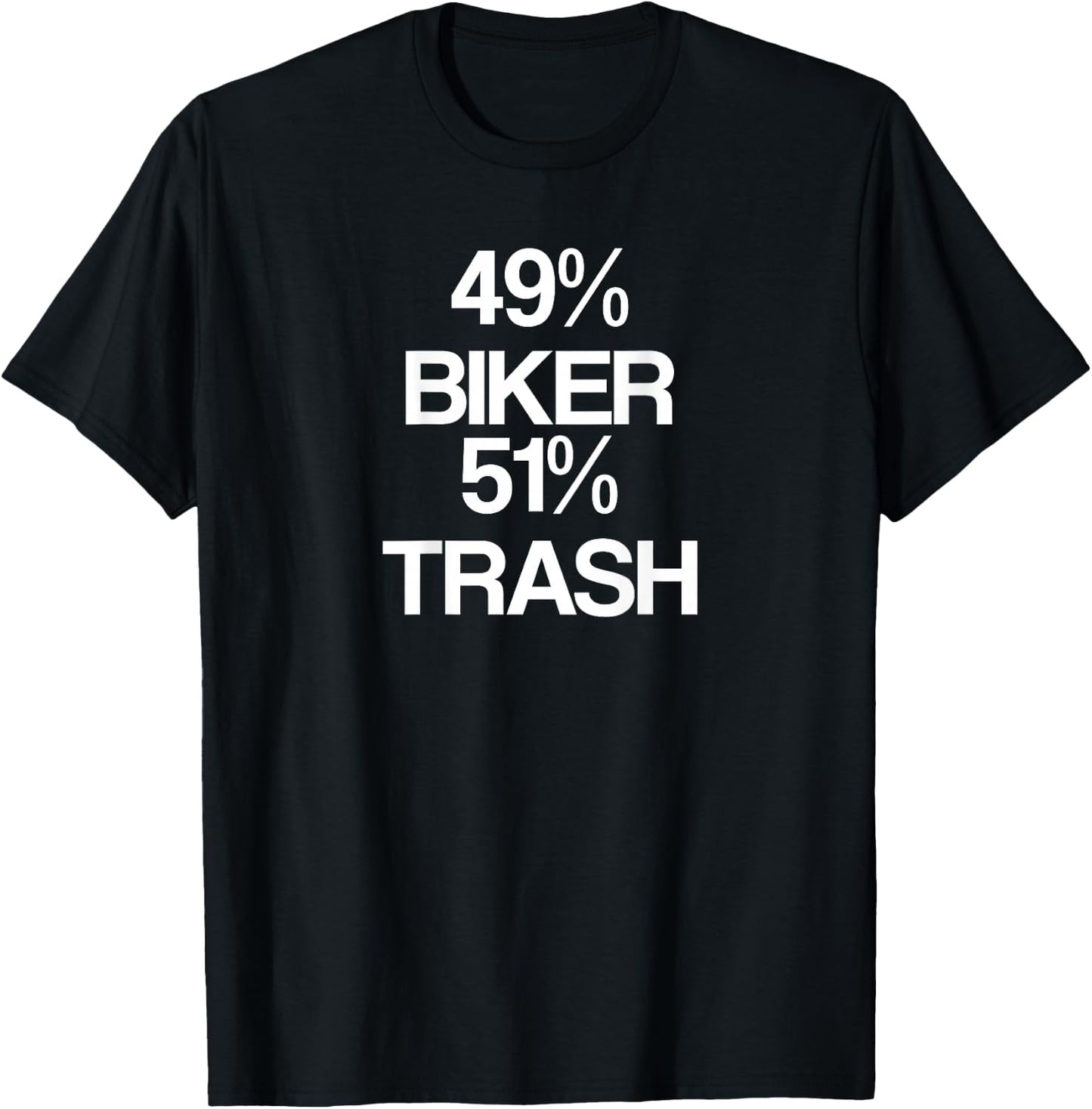 Funny Biker Trash Motorcycle Club Shirts T-Shirt - T-Shirt | Black