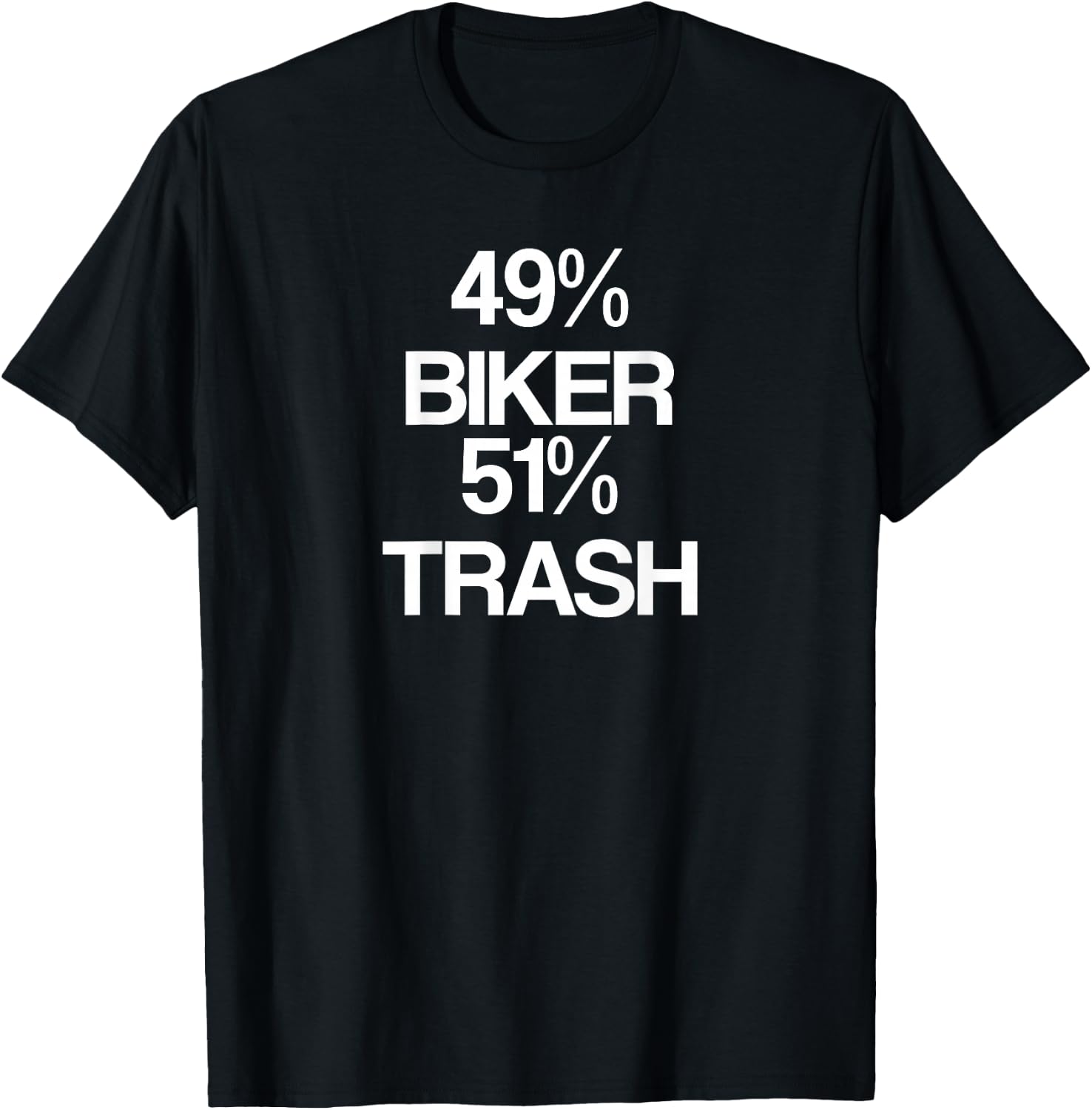 Funny Biker Trash Motorcycle Club Shirts T-Shirt - T-Shirt | Black