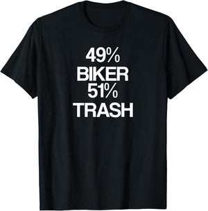 Funny Biker Trash Motorcycle Club Shirts T-Shirt - T-Shirt | Black