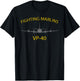 VP-40 "Fighting Marlins" P-3 Orion Patrol Squadron T-Shirt - T-Shirt | Black