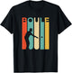 Retro Vintage Boule Shirt Petanque Player Boules Gift T-Shirt - T-Shirt | Black
