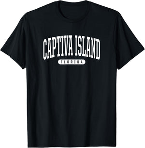 Captiva Island Florida Vacation College Style FL USA T-Shirt - T-Shirt | Black