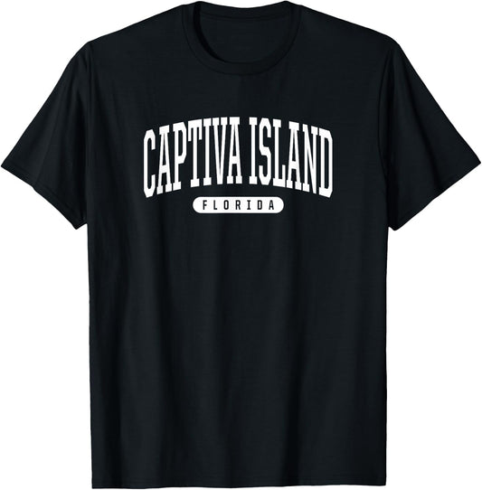 Captiva Island Florida Vacation College Style FL USA T-Shirt - T-Shirt | Black
