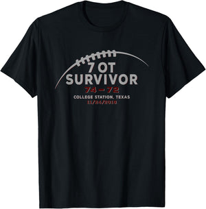 7 OT - Overtime Survivor T-Shirt - T-Shirt | Black
