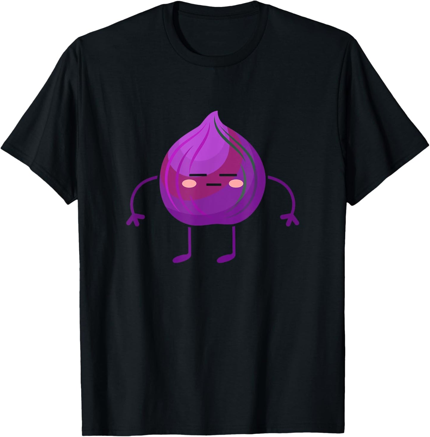 Red Onion - Vegetable Themed Outfit Gift Red Onion Lovers T-Shirt - T-Shirt | Black