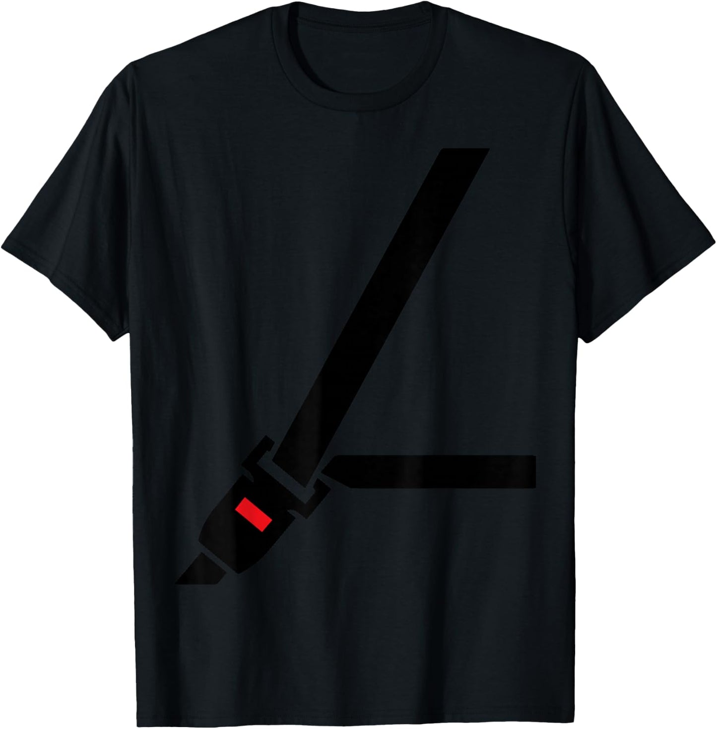 Seat Belt , Women and Kids Funny Fake Seatbelt T-Shirt - T-Shirt | Black