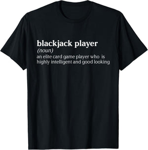 Gambling Blackjack Casino Gambler Waiting Blackjack Player T-Shirt - T-Shirt | Black