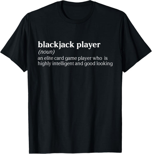 Gambling Blackjack Casino Gambler Waiting Blackjack Player T-Shirt - T-Shirt | Black