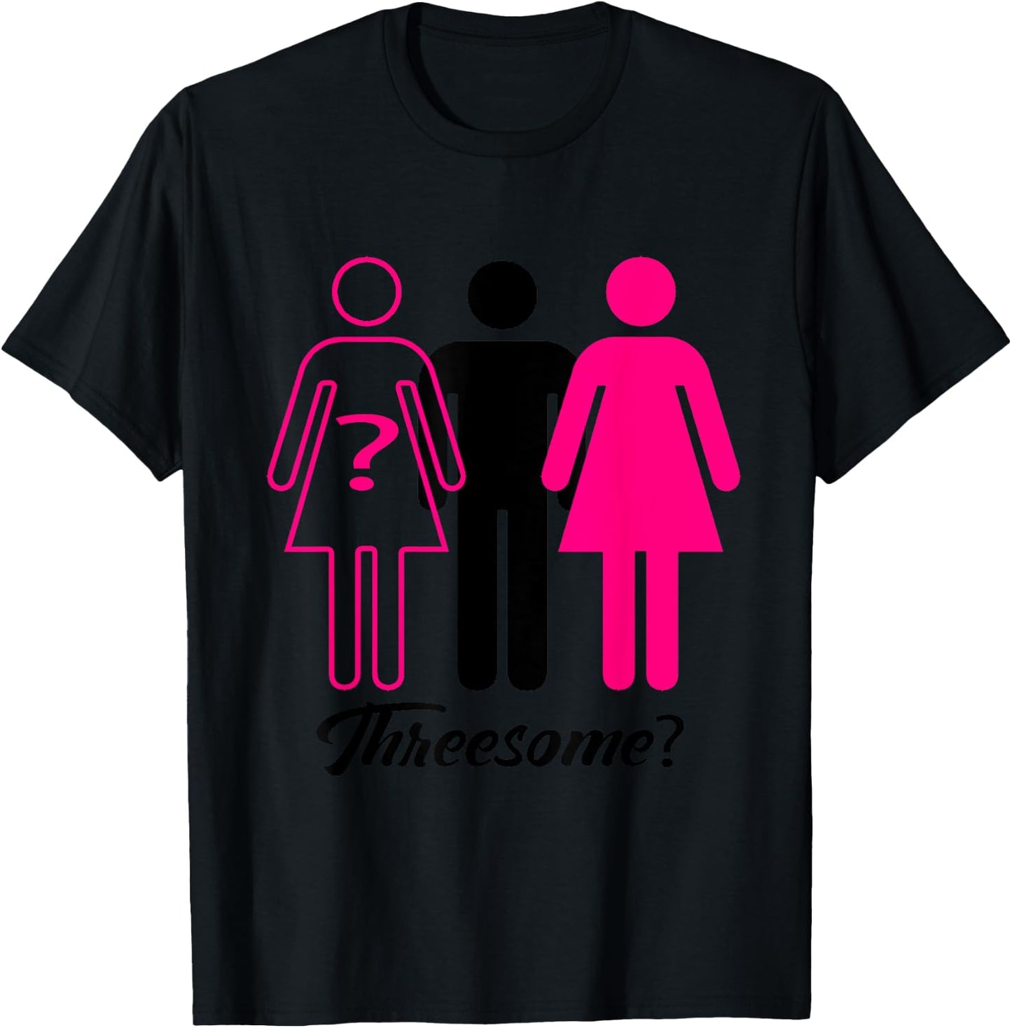 Threesome? Swingers T-Shirt - T-Shirt | Black