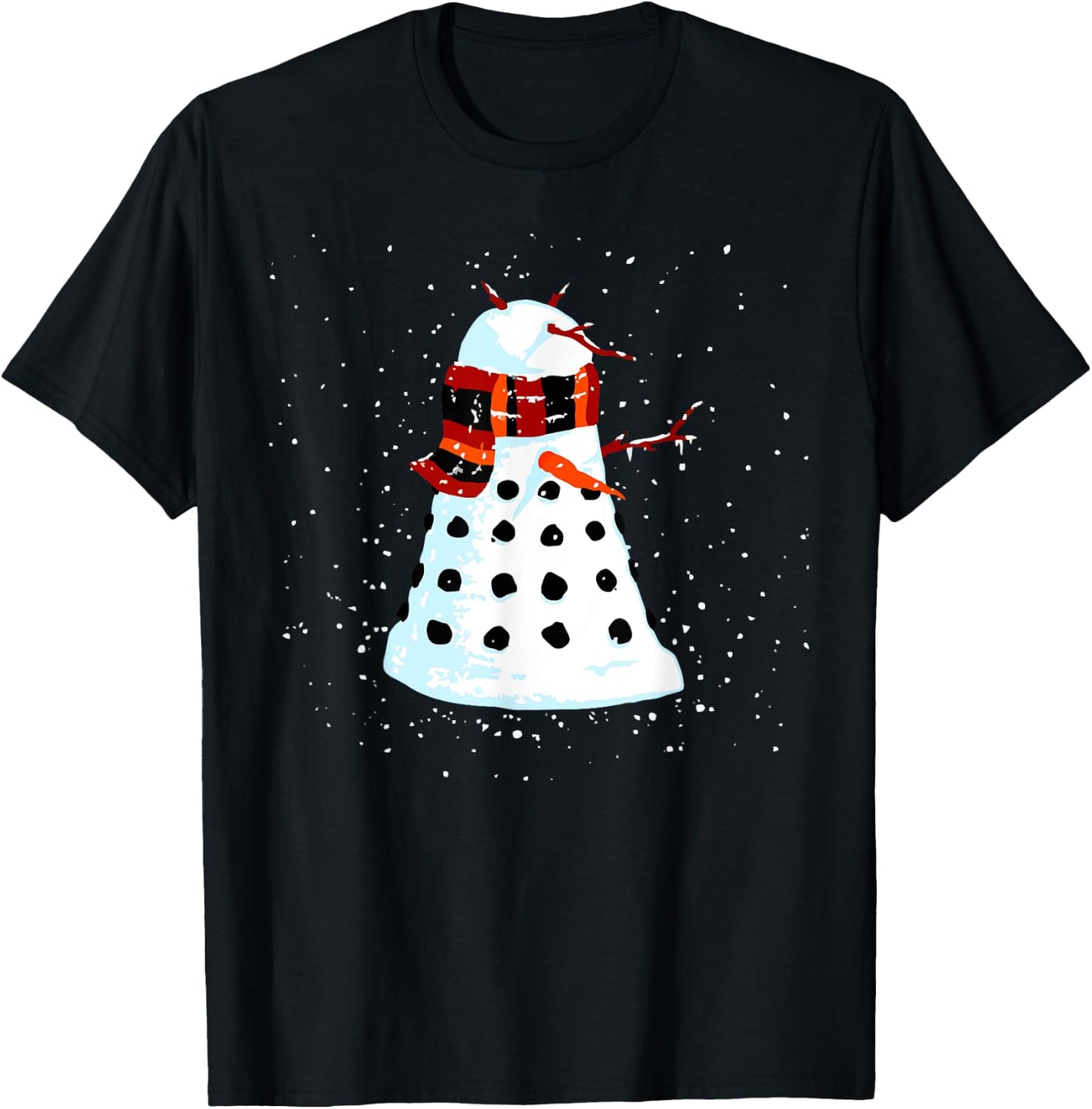 Sci Fi Nerdy Christmas Snowman Popular Holidays Gift T-Shirt - T-Shirt | Black