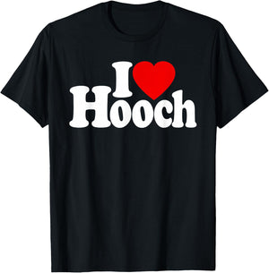 I Love Heart Hooch Distilled Alcohol T-Shirt - T-Shirt | Black