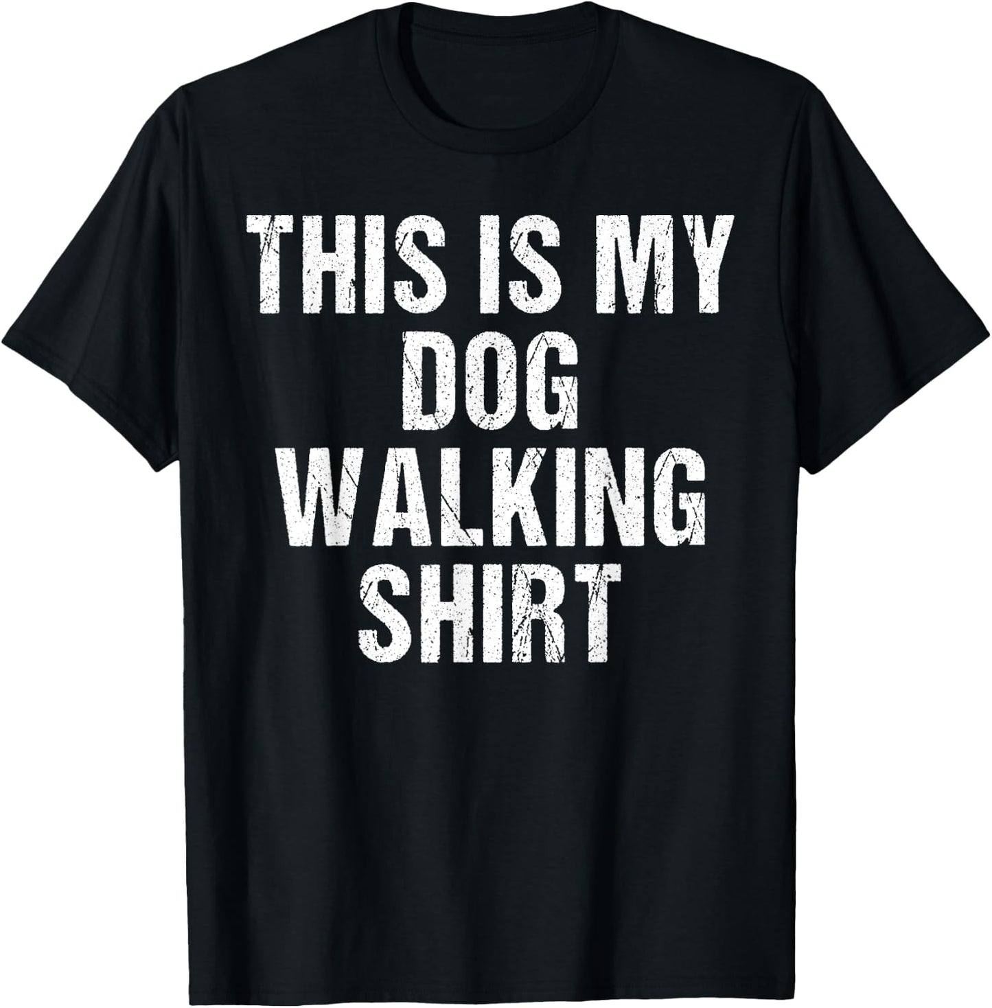 This Is My Dog Walking Shirt - Gift Dog Walker T-Shirt - T-Shirt | Black