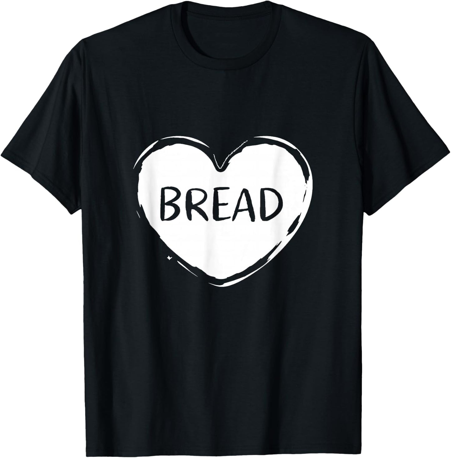 Funny I Love Bread Gluten Lover Gift T-Shirt - T-Shirt | Black