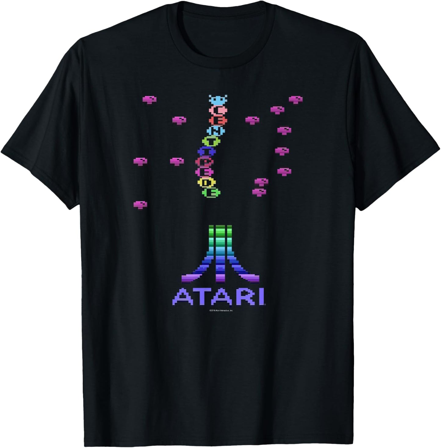 ATARI Centipede Arcade 8 Bit Gamer Design T-Shirt - T-Shirt | Black