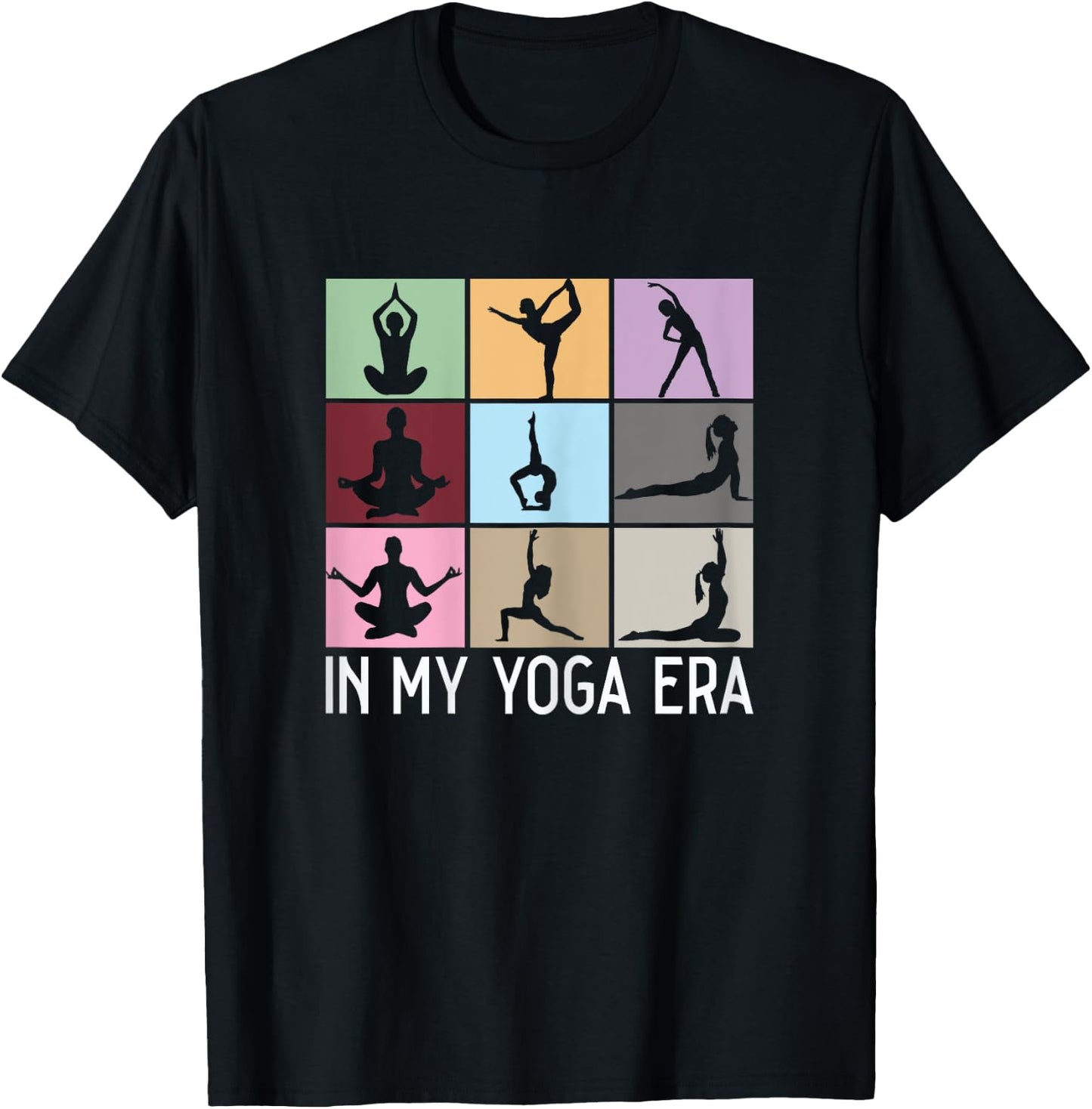 In My Yoga Era funny Girls Yoga Yogi Mom Meditation Namaste T-Shirt - T-Shirt | Black