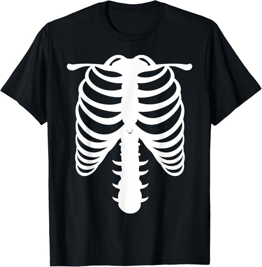 Halloween Skeleton Ribcage Costume T-Shirt - T-Shirt | Black