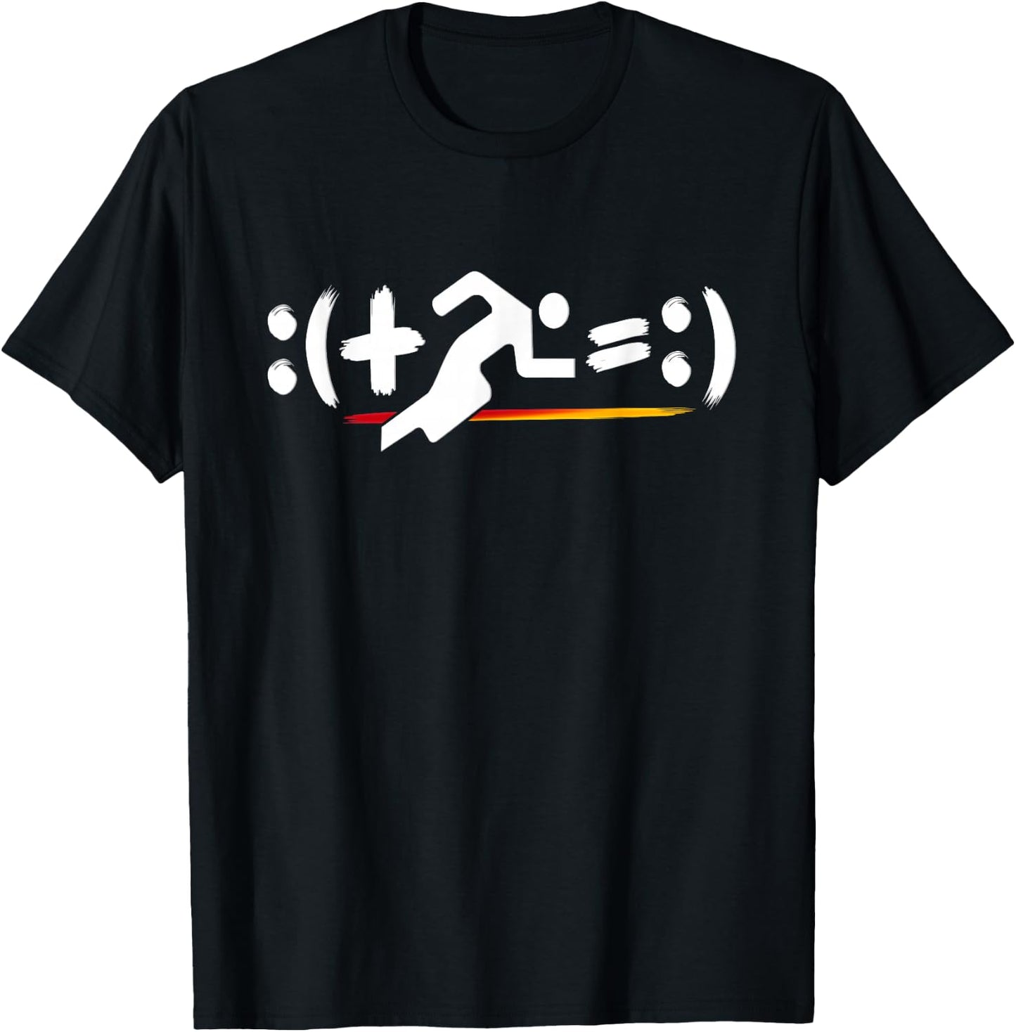 Running Math Equation With Math Symbols For Runners T-Shirt - T-Shirt | Black