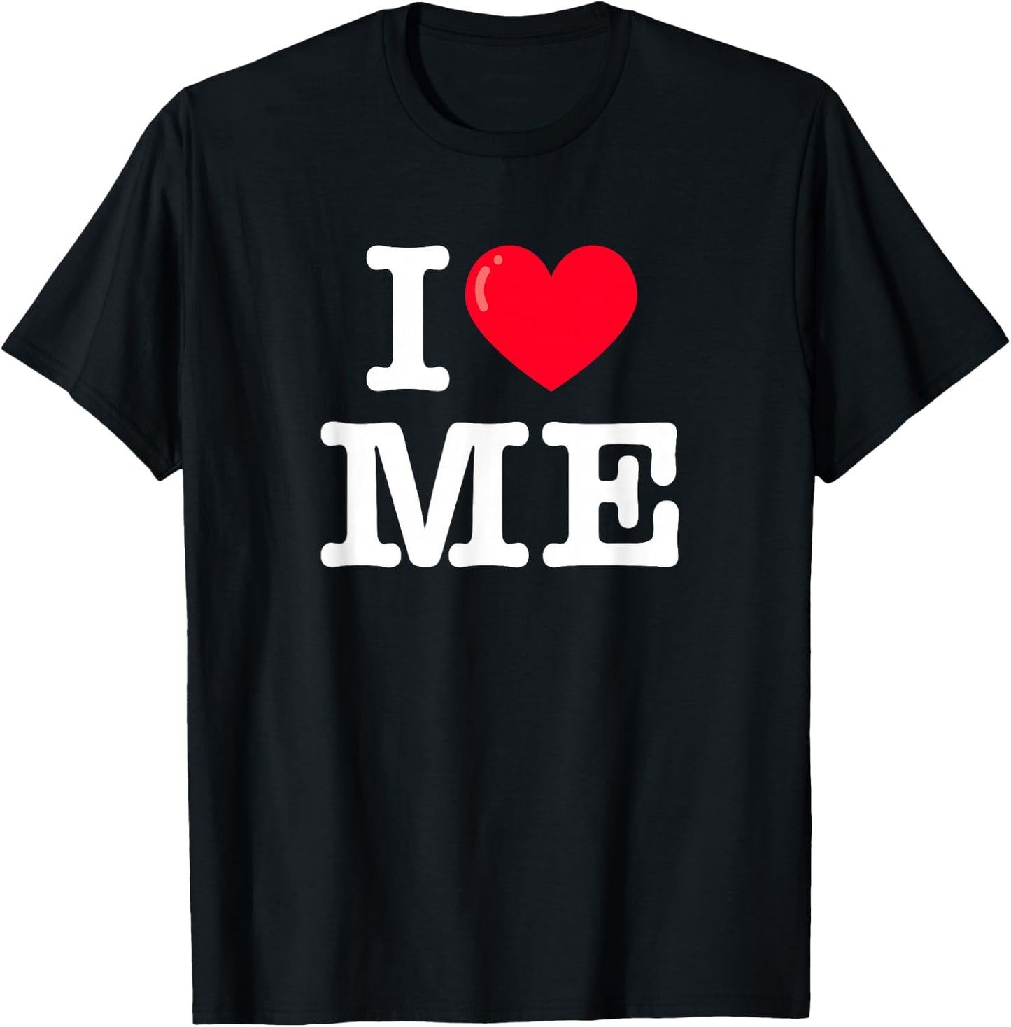 I Heart ME Classic Typewriter Font T-Shirt - T-Shirt | Black