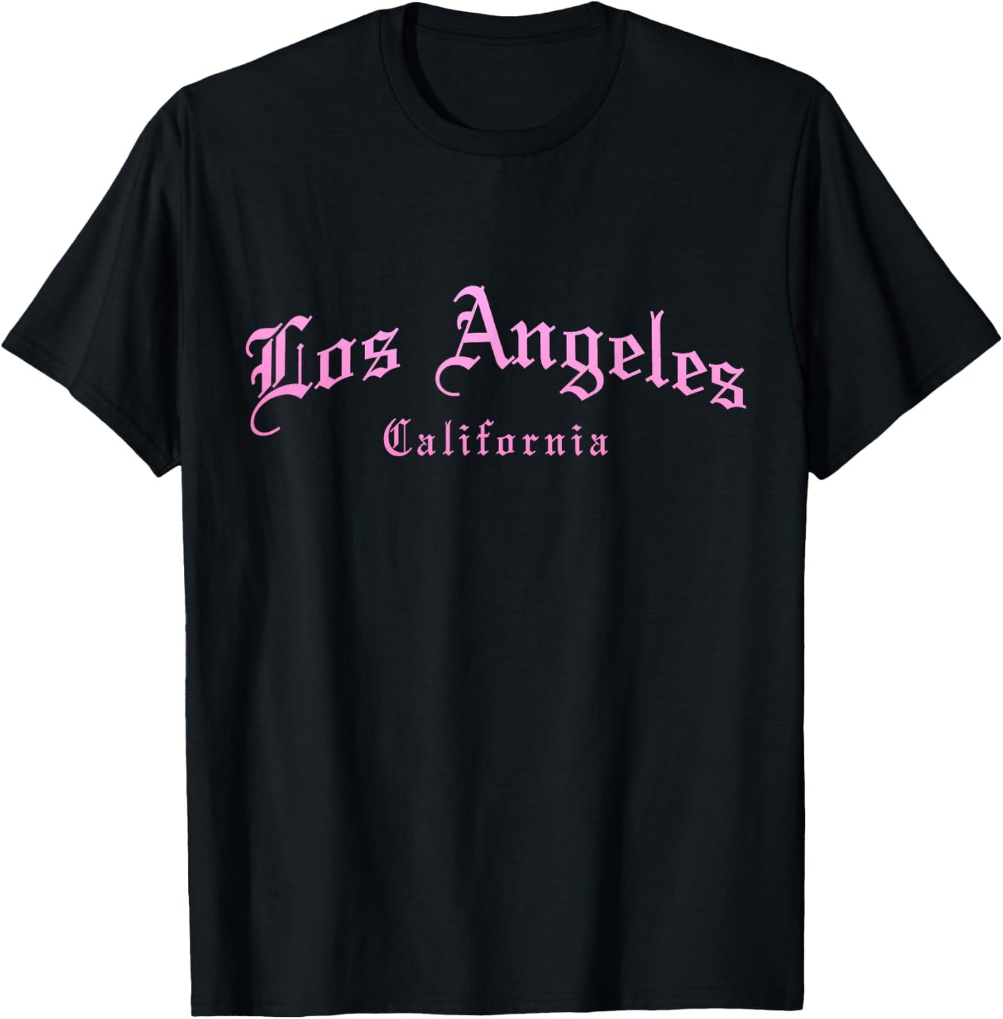 LA California Los Angeles Vintage Old School English T-Shirt - T-Shirt | Black