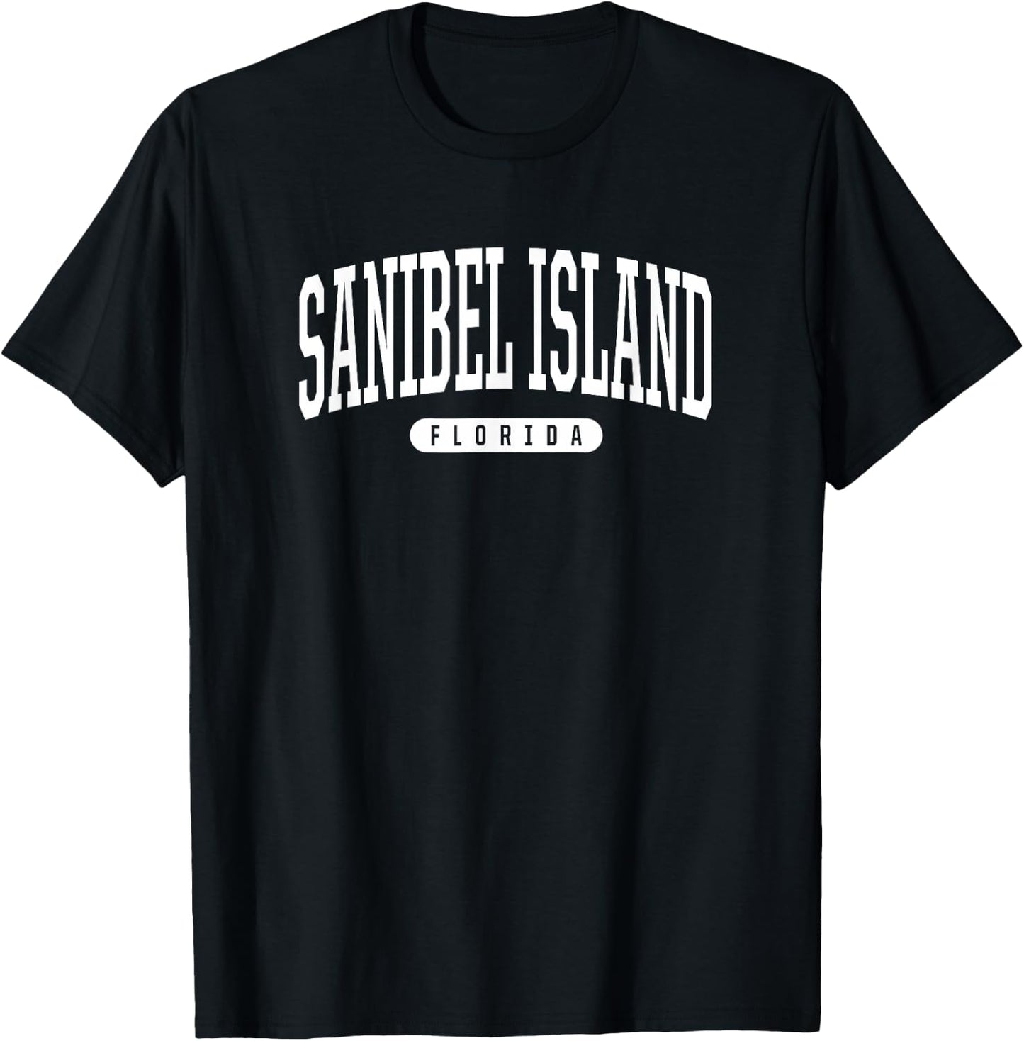 Sanibel Island Florida Vacation College Style FL USA T-Shirt - T-Shirt | Black