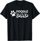 Poodle Dad T-Shirt - T-Shirt | Black