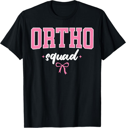 Ortho Squad Nurse Nursing Women RN Ortho Orthopedic Nurse T-Shirt - T-Shirt | Black