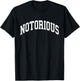 Eastcoast Hip Hop Designs Notorious Hip Hop Rap - Women's Adults Black Short Sleeve Classic Fit Collarless - Small T-Shirt - T-Shirt | Black