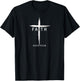 Faith Fear Christian Cross Jesus Christ Men Women Christians T-Shirt - T-Shirt | Black