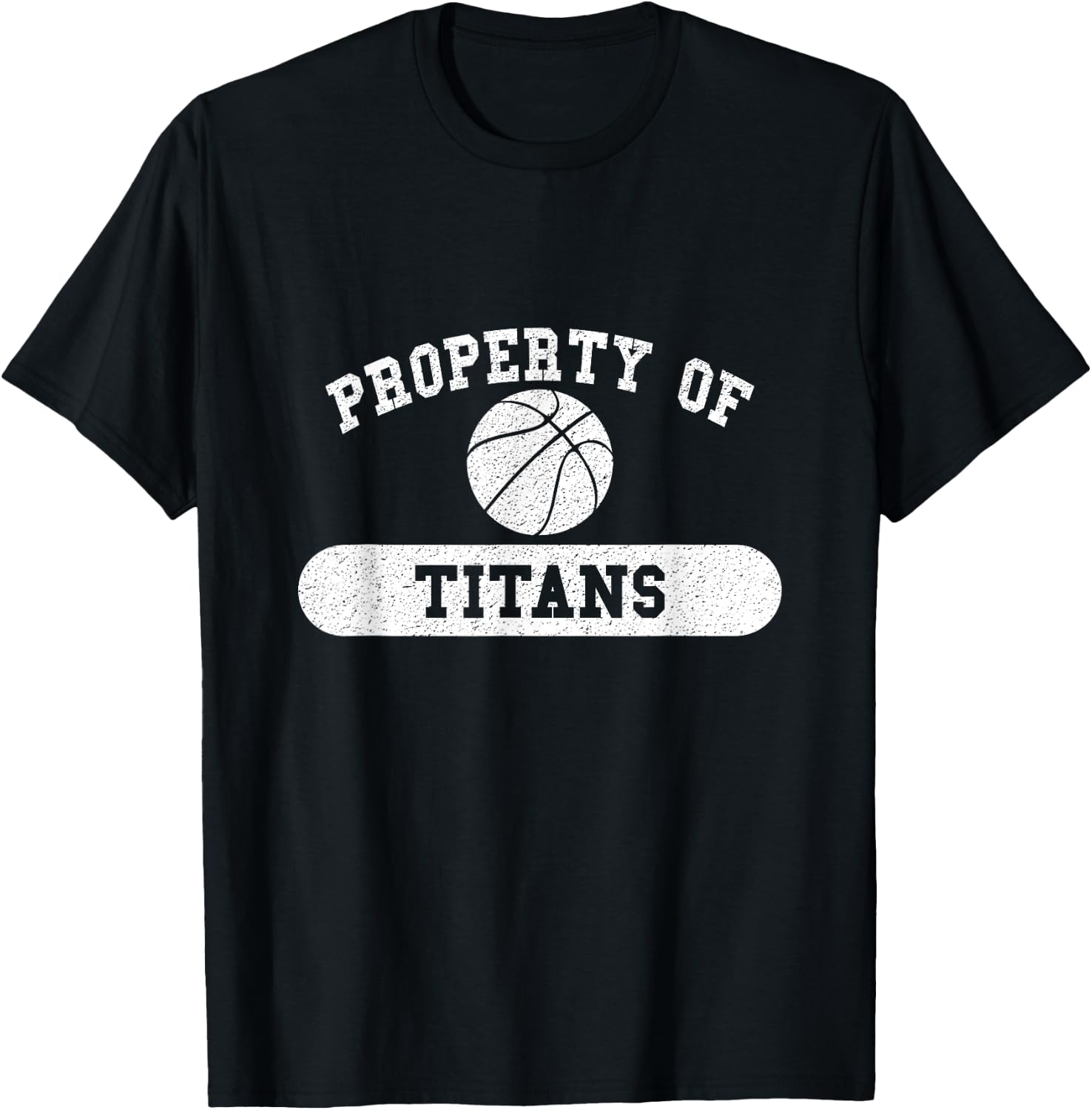 Property of Titans Basketball T-Shirt - T-Shirt | Black