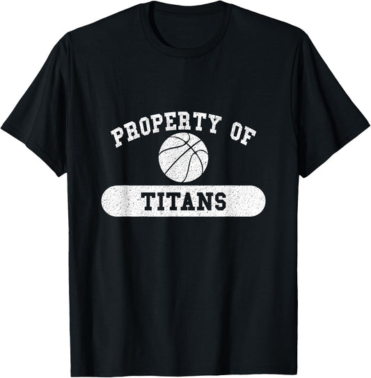 Property of Titans Basketball T-Shirt - T-Shirt | Black