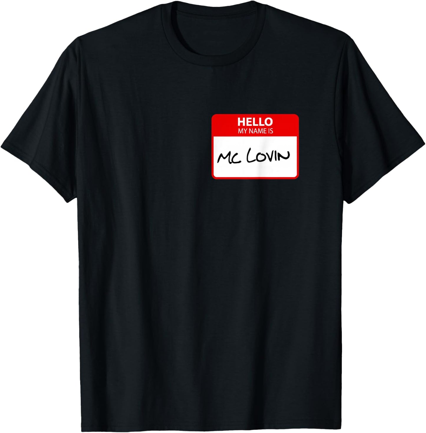 McLovin Name Tag T-Shirt - T-Shirt | Black